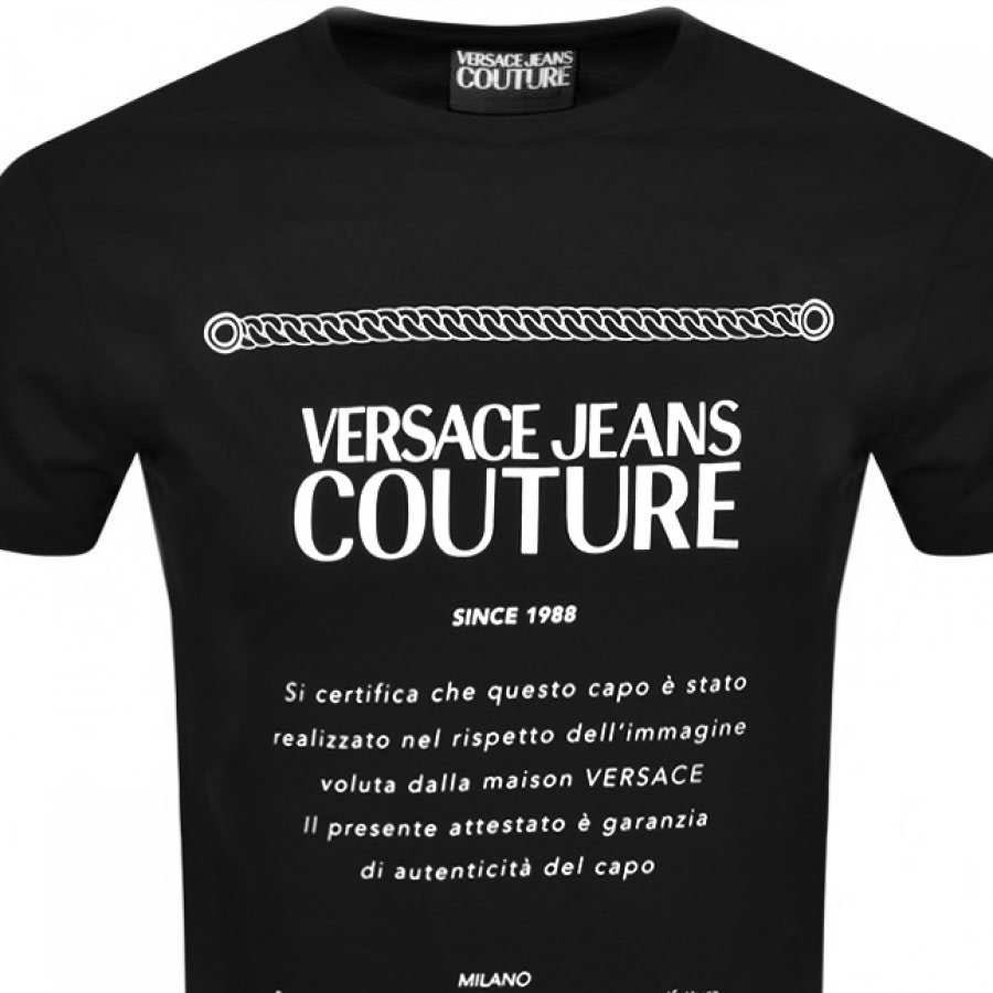 Alternative Image for ProductVersace Jeans Couture Logo T Shirt Black2